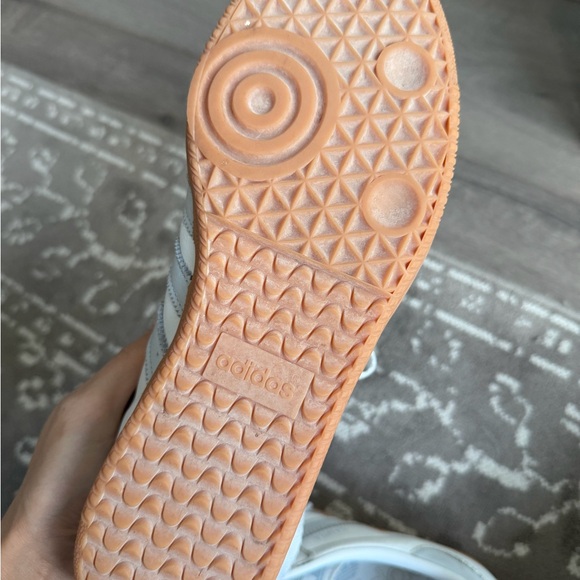 Adidas Samba White and Gum Sneakers - Picture 4 of 7